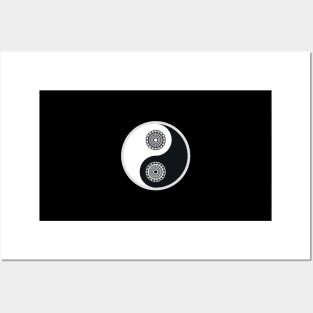 Ying Yang The Symbol Of Peace That Balance The Nature Posters and Art